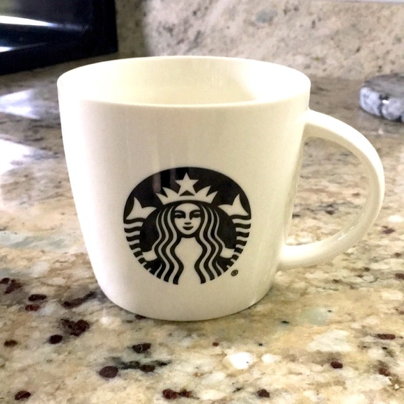 Starbucks Dining Rare 25 Black And White Starbucks Mug In Excellent